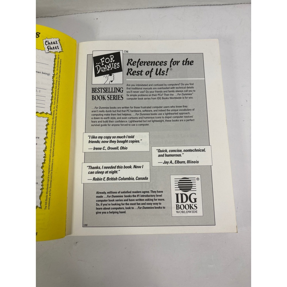 The Internet For Windows 98 For Dummies Vintage Tech Computing Book Reference - Picture 2 of 4